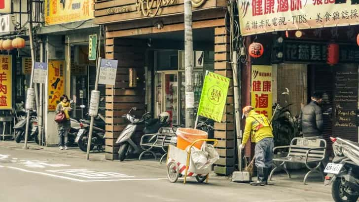 Straatbeeld Taipei