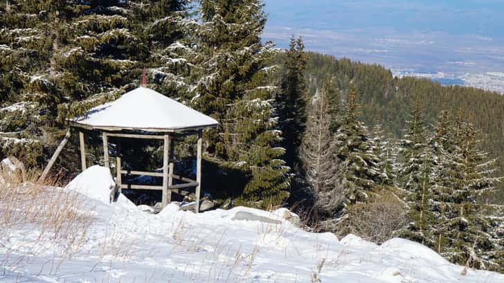 Wintersport in Bulgarije. Mount Vitosha, Sofia