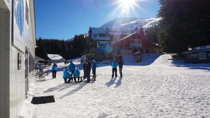 Wintersport in Bulgarije. Mount Vitosha, Sofia