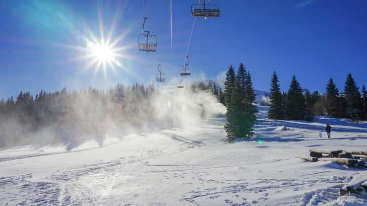 Wintersport in Bulgarije. Mount Vitosha, Sofia