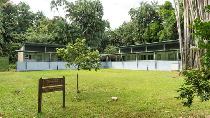 Bako National Park, Borneo, Maleisië. Bungalows