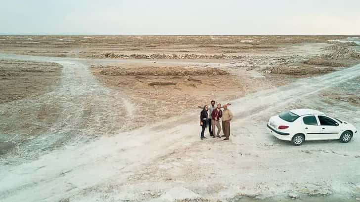 Route Iran: Varzaneh zoutmeer