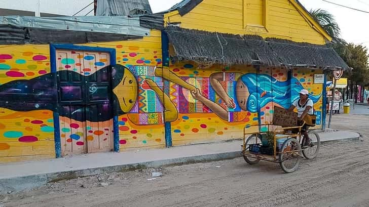 Street art Isla Holbox Mexico