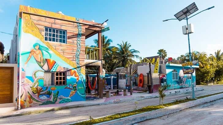 Street art Isla Holbox Mexico