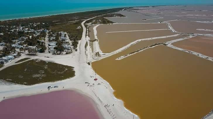 Las Coloradas. De roze meren van Las Coloradas