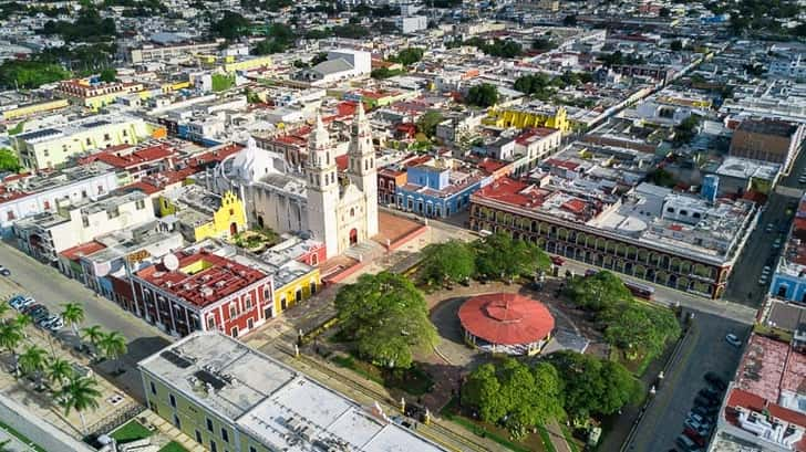 Campeche Mexico drone