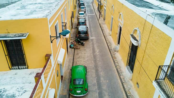 De gele stad Izamal, Mexico