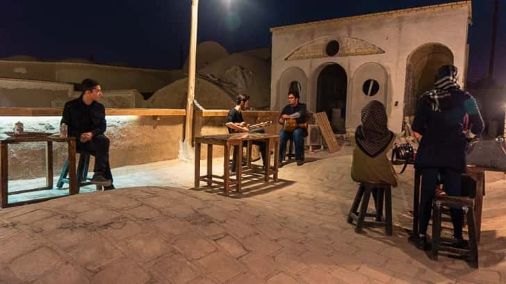 Noghli Hotel Kashan, Iran: Cafe Baam