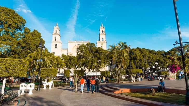 San Ildefonso kathedraal in Mérida Mexico