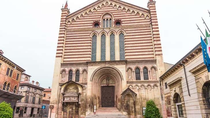 De katholieke kerk Chiesa San Fermo Maggiore. Verona Bezienswaardigheden.