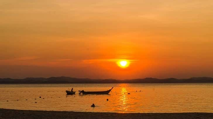 Typisch Azië: Zonsondergang