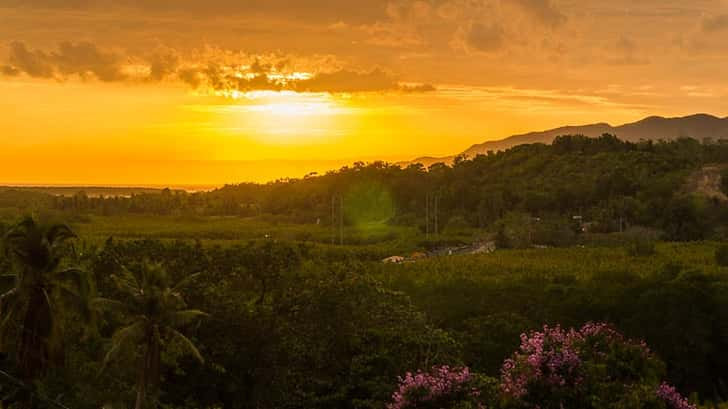 Typisch Azië: Zonsondergang