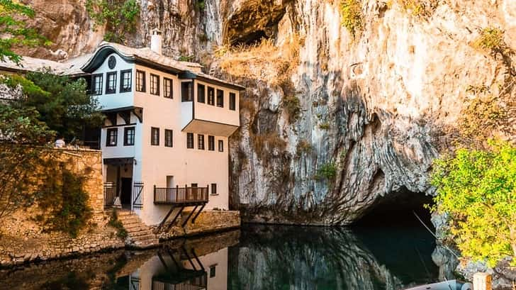 Derwisj-klooster Blagaj Bosnië-Herzegovina