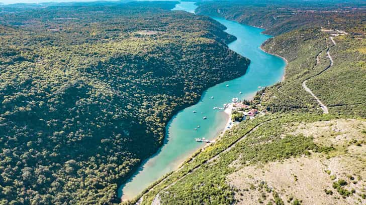 Kroatië bezienswaardigheden en hoogtepunten: Limski kloof