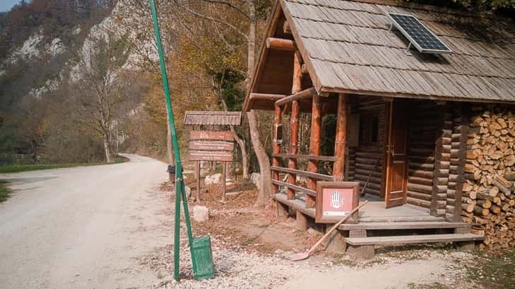 Ingang Una Nationaal Park - Bosnië-Herzegovina