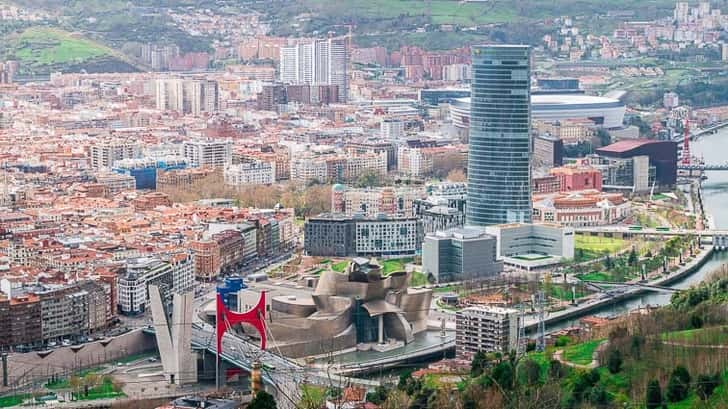 Uitzicht over Bilbao