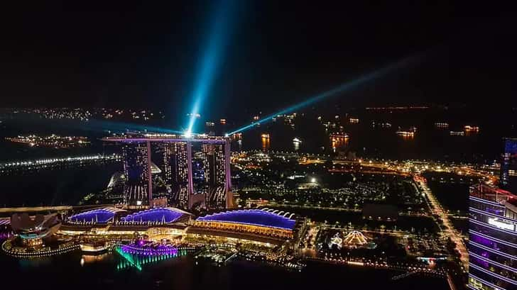 Gardens by the Bay lichtshow