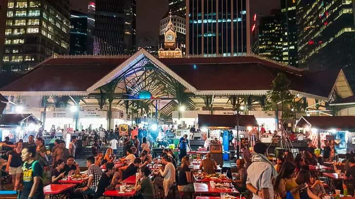 Eten bij hawkers in Singapore