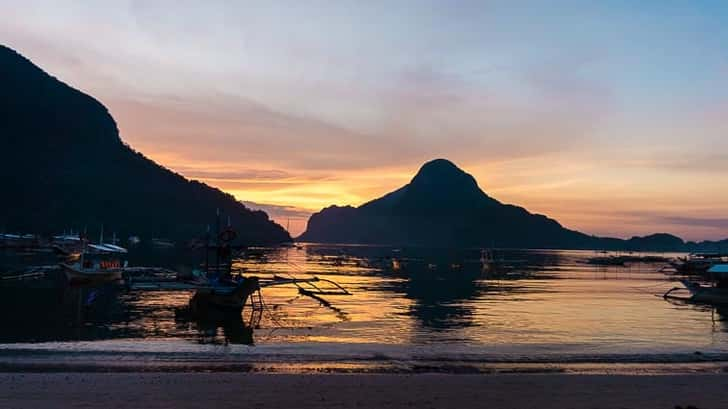 Zonsondergang El Nido