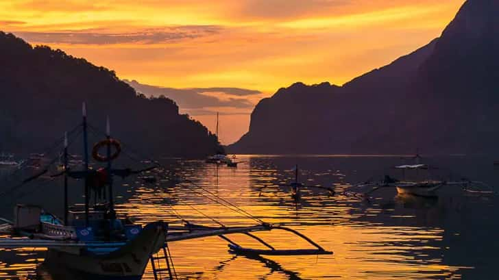 Zonsondergang El Nido