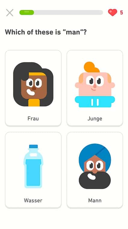 Reisapps: Duolingo