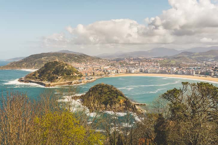 Uitzicht over San Sebastian