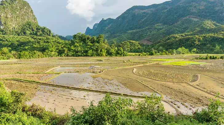 Regenseizoen in Laos