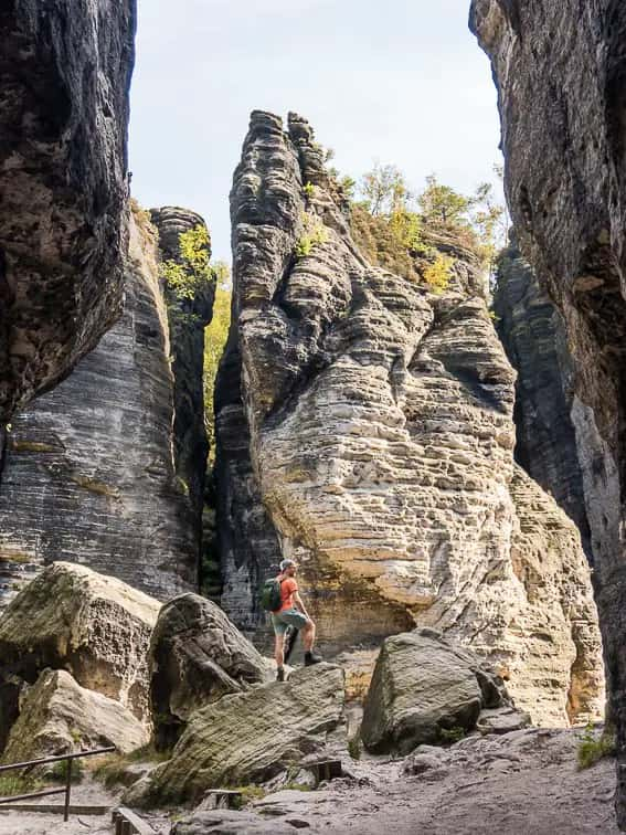 Tiské stěny in de noord bohemen