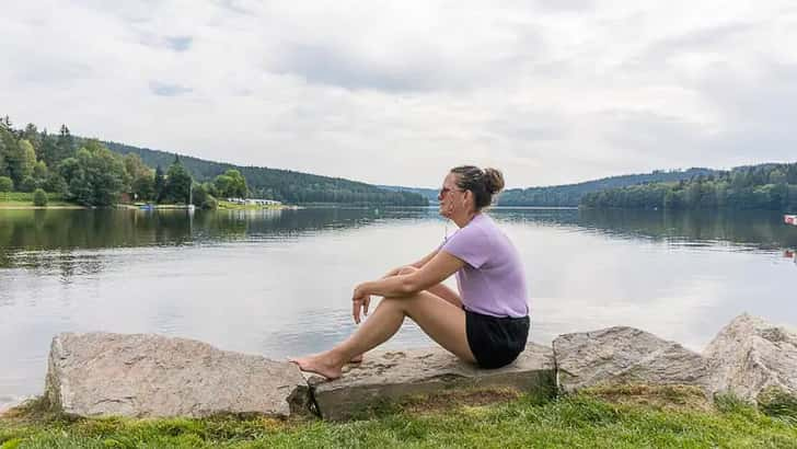 Lipnomeer in de Zuid Bohemen Tsjechië