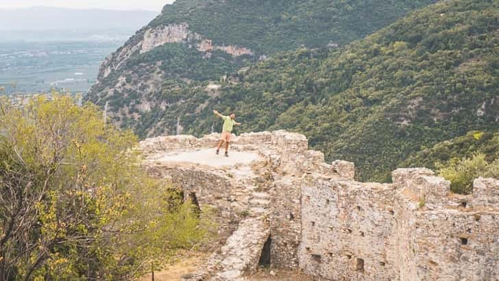 Het kasteel van Mystras