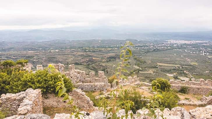 Het kasteel van Mystras