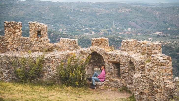 Het kasteel van Mystras