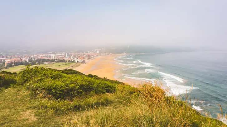 Uitzicht over Zarautz