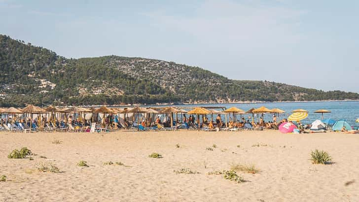 Golden Beach op Thassos