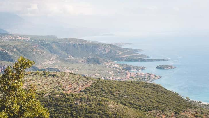 Uitzicht over Kardamyli