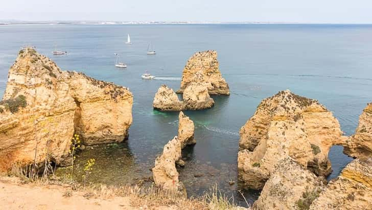 Ponta da Piedade tijdens je roadtrip door Portugal