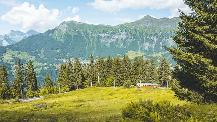 Trein naar Mürren