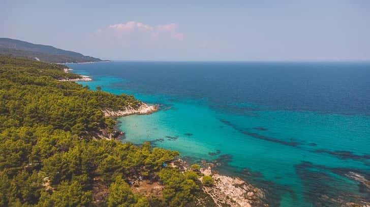 Mooiste stranden Chalkidiki - Orange beach (Kavourotrypes)