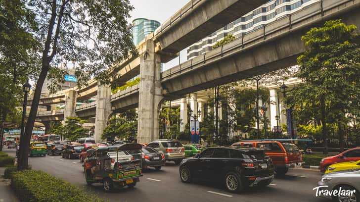 Skytrain in Silom