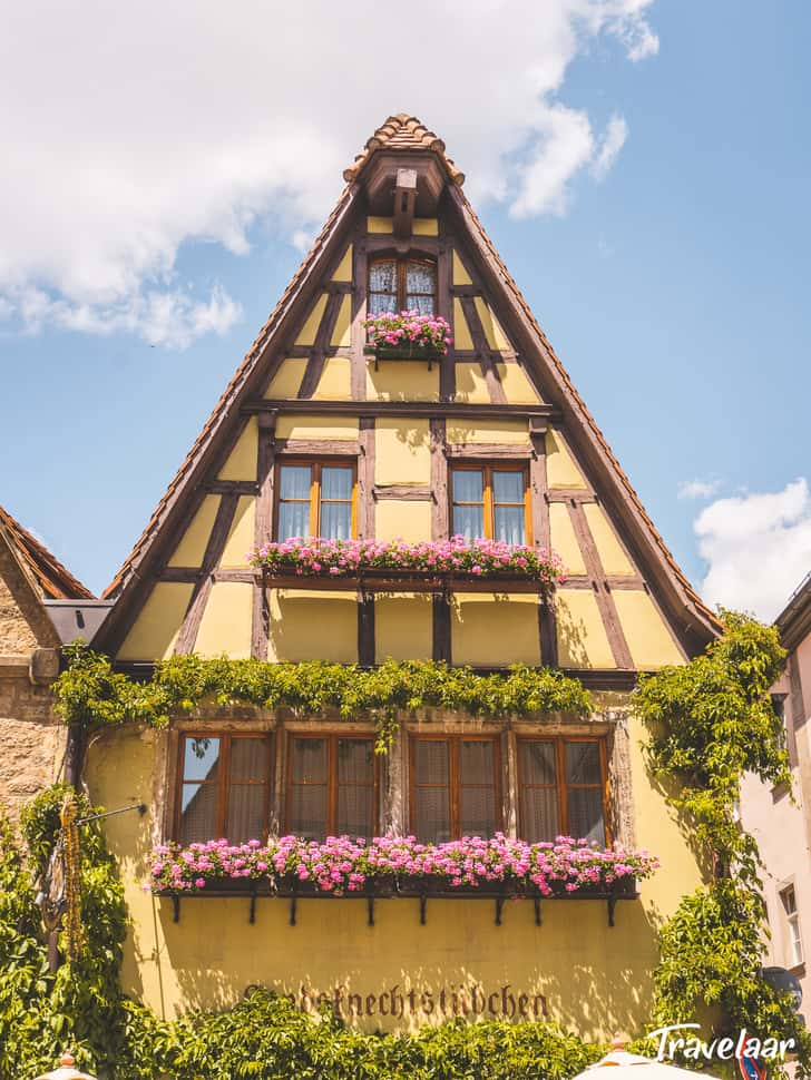 Kleurrijke panden in Rothenburg ob der Tauber