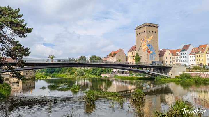 Old Town Bridge naar Zgorzelec in Polen