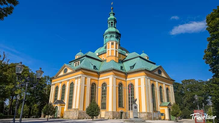 De kerk van het Heilig Kruis Jelenia Gora