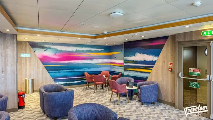 Premium Lounge tijdens reizen naar Engeland met DFDS