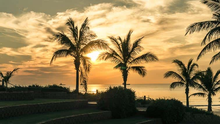 Zonsondergang bij Cable Beach. Broome