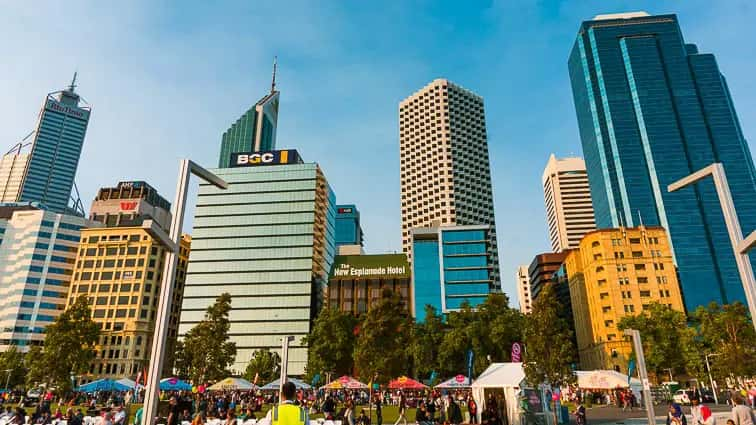 Perth bezienswaardigheden. Perth CBD