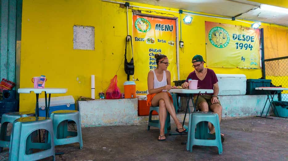 Street food in Cancun, Mexico