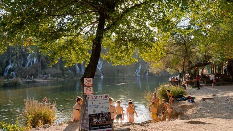 Kravica watervallen Bosnië-Herzegovina