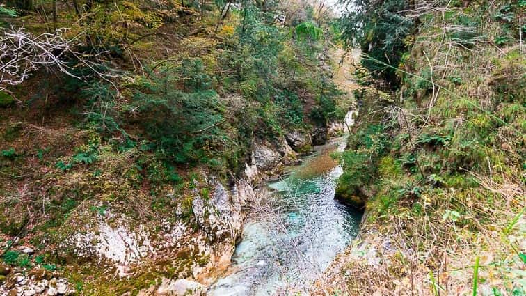 Tolmin kloof in Triglav Nationaal Park Slovenië