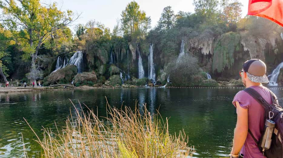 Kravica watervallen Bosnië-Herzegovina