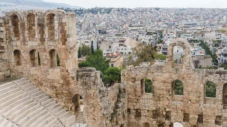 Odeon van Herodes Atticus, Akropolis